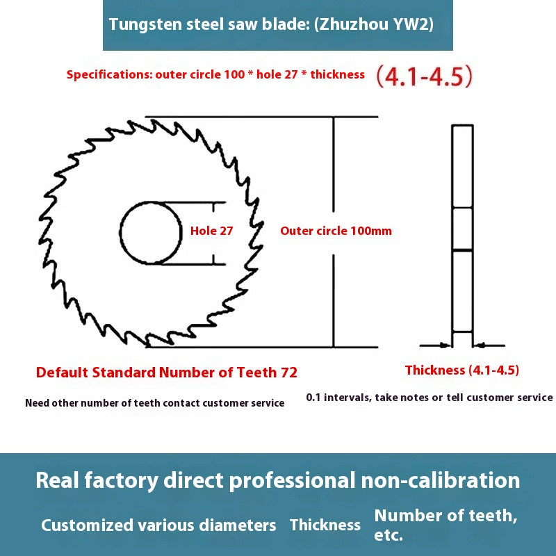 1143-Tungsten steel saw blade milling cutter ebony circular saw blade integral tungsten carbide saw blade outer diameter 20/30/40/60/80/100 Shandong Denso Pricision Tools Co.,Ltd.